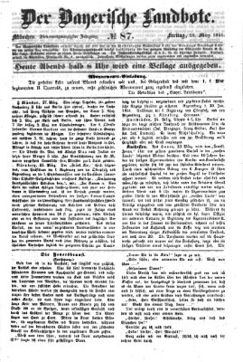 Der Bayerische Landbote Freitag 28. März 1851