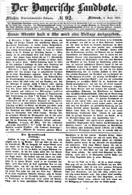 Der Bayerische Landbote Mittwoch 2. April 1851
