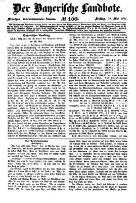 Der Bayerische Landbote Freitag 30. Mai 1851