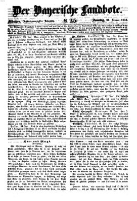 Der Bayerische Landbote Sonntag 25. Januar 1852