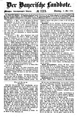Der Bayerische Landbote Sonntag 2. Mai 1852