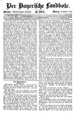 Der Bayerische Landbote Montag 20. September 1852