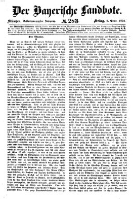 Der Bayerische Landbote Freitag 8. Oktober 1852