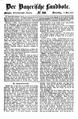 Der Bayerische Landbote Donnerstag 10. März 1853
