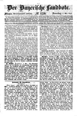 Der Bayerische Landbote Donnerstag 5. Mai 1853