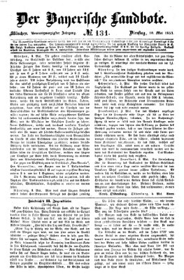 Der Bayerische Landbote Dienstag 10. Mai 1853