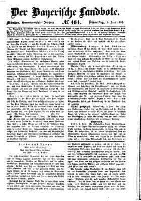 Der Bayerische Landbote Donnerstag 9. Juni 1853