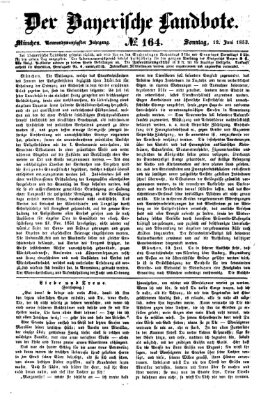 Der Bayerische Landbote Sonntag 12. Juni 1853