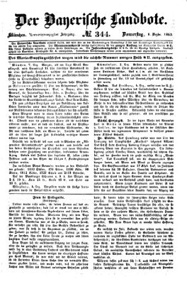 Der Bayerische Landbote Donnerstag 8. Dezember 1853
