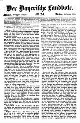 Der Bayerische Landbote Dienstag 24. Januar 1854