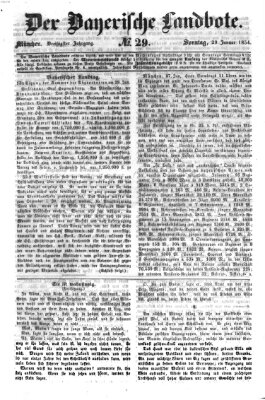 Der Bayerische Landbote Sonntag 29. Januar 1854