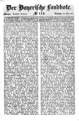 Der Bayerische Landbote Sonntag 23. April 1854