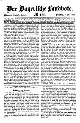 Der Bayerische Landbote Dienstag 9. Mai 1854
