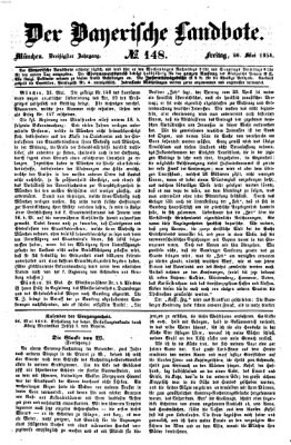 Der Bayerische Landbote Freitag 26. Mai 1854