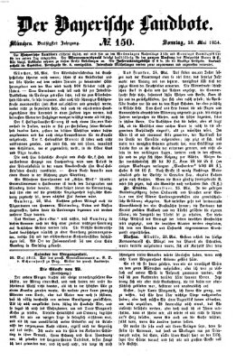 Der Bayerische Landbote Sonntag 28. Mai 1854