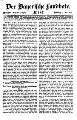Der Bayerische Landbote Dienstag 4. Juli 1854
