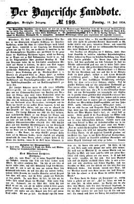 Der Bayerische Landbote Sonntag 16. Juli 1854