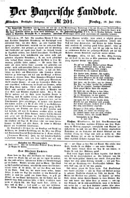Der Bayerische Landbote Dienstag 18. Juli 1854