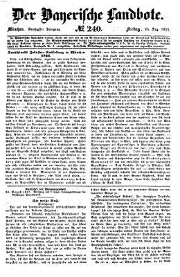 Der Bayerische Landbote Freitag 25. August 1854