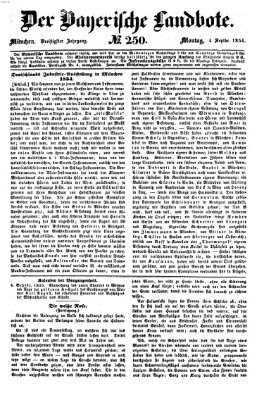 Der Bayerische Landbote Montag 4. September 1854