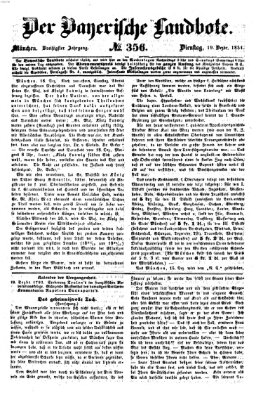 Der Bayerische Landbote Dienstag 19. Dezember 1854