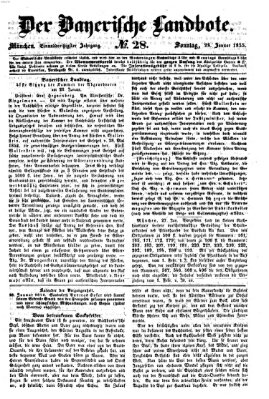 Der Bayerische Landbote Sonntag 28. Januar 1855