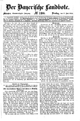 Der Bayerische Landbote Dienstag 17. Juli 1855