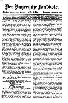 Der Bayerische Landbote Sonntag 2. September 1855