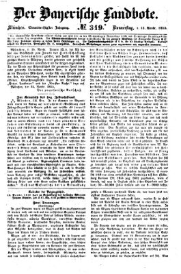 Der Bayerische Landbote Donnerstag 15. November 1855
