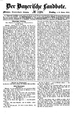 Der Bayerische Landbote Samstag 24. November 1855
