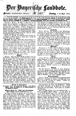 Der Bayerische Landbote Sonntag 23. Dezember 1855