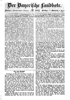 Der Bayerische Landbote Mittwoch 2. Januar 1856