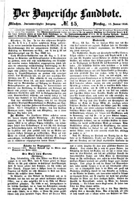 Der Bayerische Landbote Dienstag 15. Januar 1856