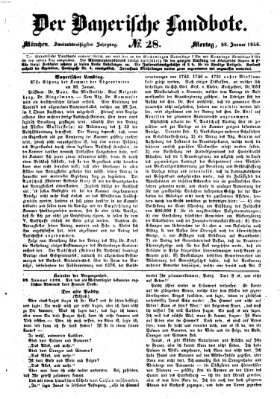 Der Bayerische Landbote Montag 28. Januar 1856