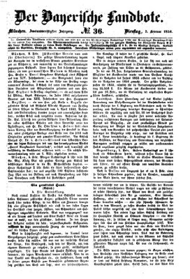 Der Bayerische Landbote Dienstag 5. Februar 1856