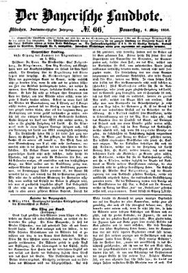 Der Bayerische Landbote Donnerstag 6. März 1856