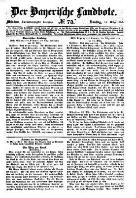 Der Bayerische Landbote Samstag 15. März 1856
