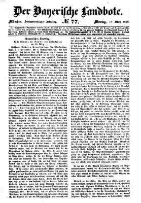 Der Bayerische Landbote Montag 17. März 1856