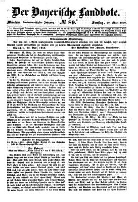 Der Bayerische Landbote Samstag 29. März 1856