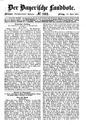 Der Bayerische Landbote Freitag 11. April 1856