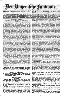 Der Bayerische Landbote Mittwoch 30. April 1856
