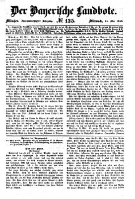 Der Bayerische Landbote Mittwoch 14. Mai 1856