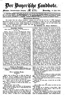 Der Bayerische Landbote Donnerstag 19. Juni 1856