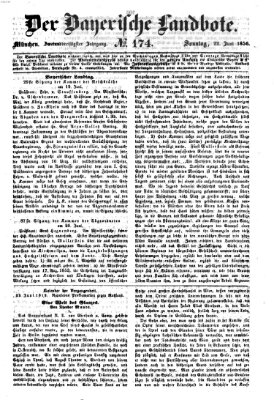 Der Bayerische Landbote Sonntag 22. Juni 1856