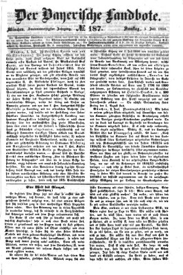 Der Bayerische Landbote Samstag 5. Juli 1856