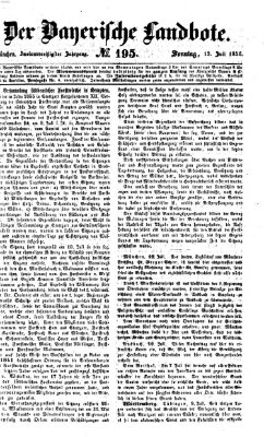 Der Bayerische Landbote Sonntag 13. Juli 1856