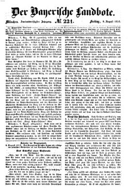 Der Bayerische Landbote Freitag 8. August 1856