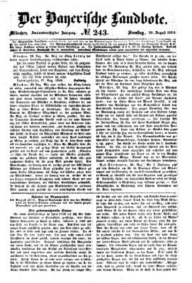 Der Bayerische Landbote Samstag 30. August 1856