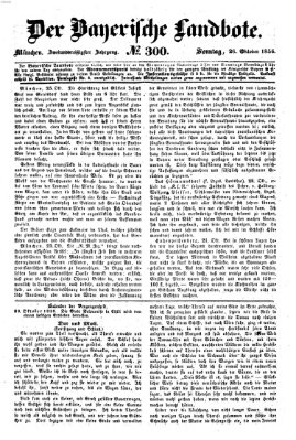 Der Bayerische Landbote Sonntag 26. Oktober 1856