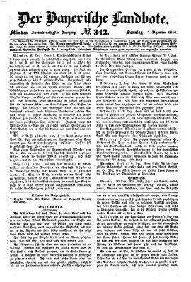 Der Bayerische Landbote Sonntag 7. Dezember 1856